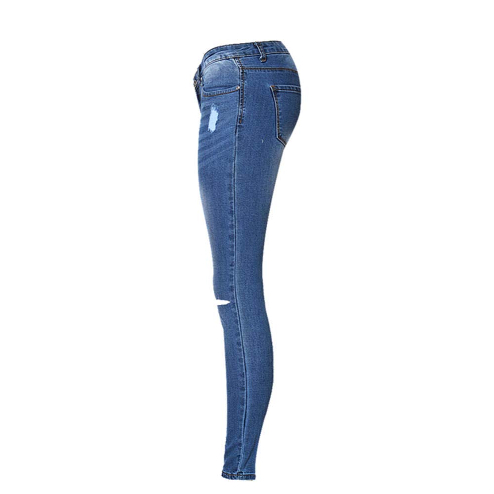 Schlanke Röhrenjeans Frauen Streetwear Schnurrbart Effekt Vintage Vaqueros Mujer Niedrige Taille Sexy Push Up Ripped Jeans für Frauen-34