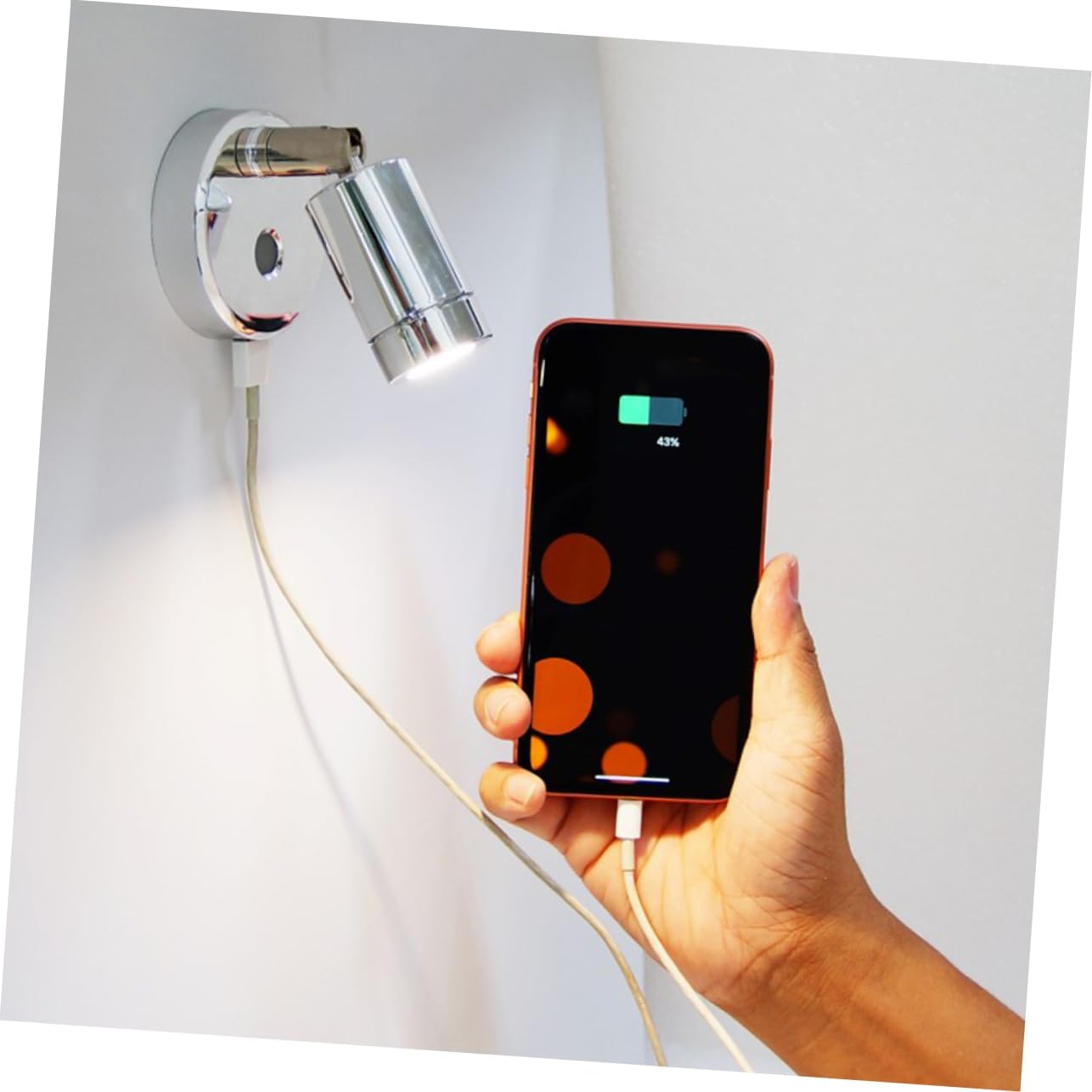 Durable LED Reading Lamp with USB Charging Socket Multifunctional Lighting Tool for Rv Daily Use Eye Protection Compact Design Energy Efficient for Reading and Working