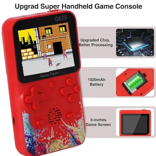 Amisha-Gift-Gallery-Video-Game-for-Kids-Console-500-in-1-Classic-Games-Gameboy-Edition-3-Inch-Screen-Support-for-TV-Output-Bliss-Comes-with-Games-Contra-1-Contra-Force-Super-Mario-Bros-Street-Fighter