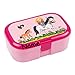 Produktbild Lunchbox * LOTTE REITET plus WUNSCHNAME * für Kinder von Lutz Mauder // Pferde Brotdose mit Namensdruck // Perfekt für Mädchen // Vesperdose Brotzeitbox Brotzeit (mit Namen)