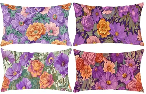 �N�b�V�����J�o�[ 4���Z�b�g �t�̉� ���������N�b�V�����J�o�[ 30x50cm�A�����` �A�E�g�h�A �z�[���f�R �_�� �J�E�` �N�b�V�����P�[�X �x���x�b�g ���� �k�� ������� �\�t�@�w���� �B���W�b�p�[ ���� �l�G�ʗp ���z�c�J�o�[ z-126