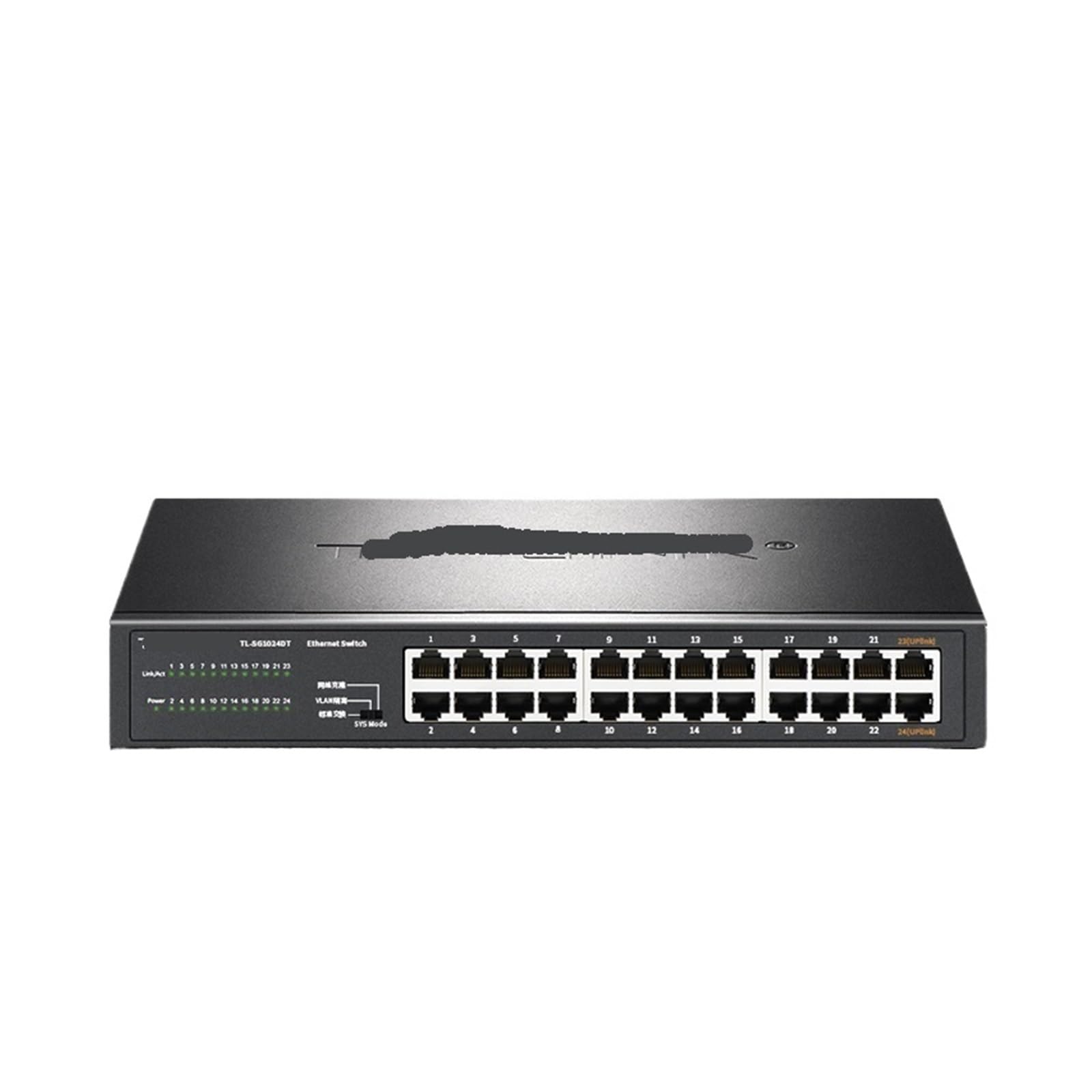 Hub réseau 1000BASE-T 24 ports avec fonction VLAN commutateur auto MDI/MDIX