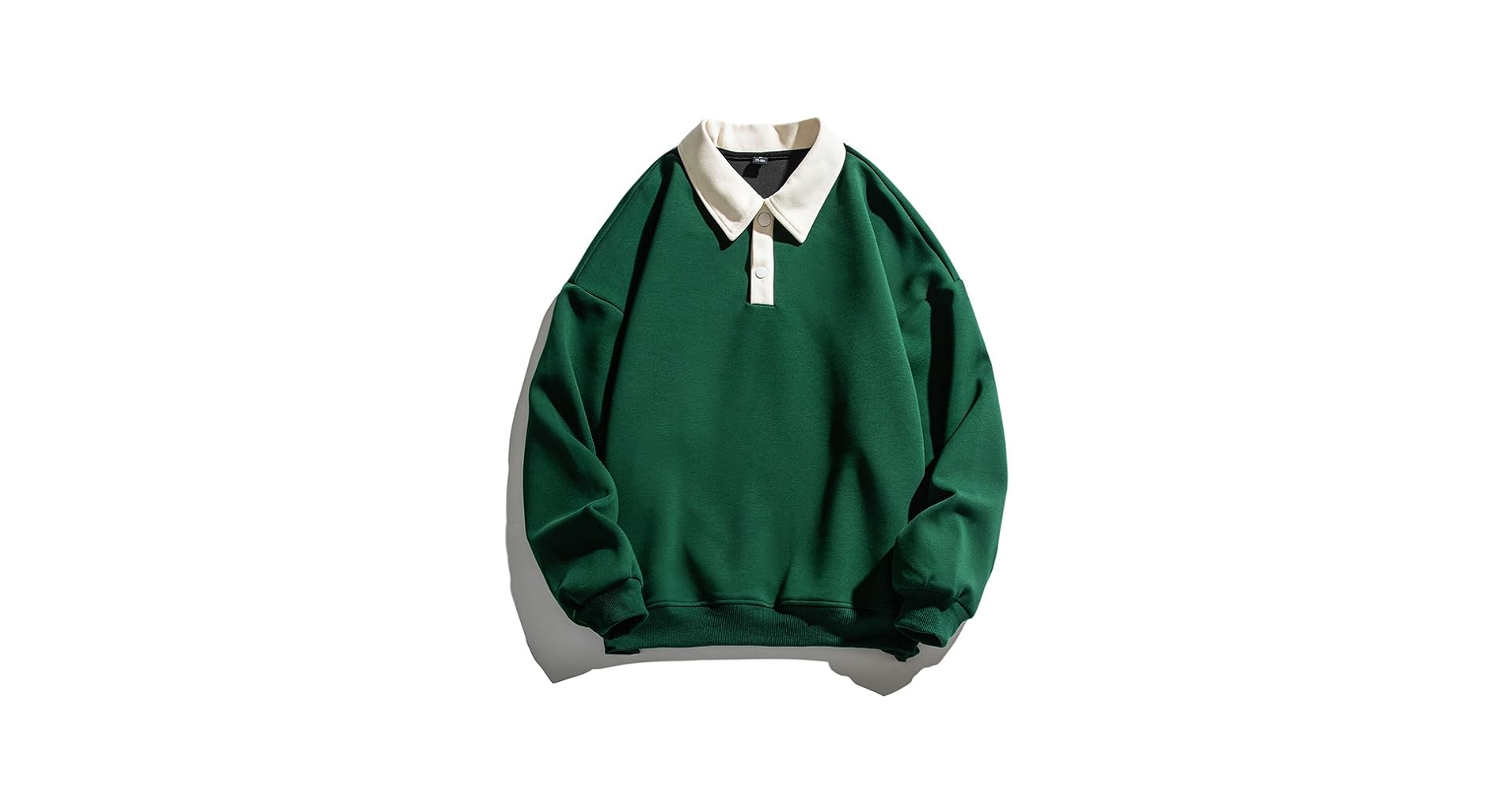 Men's Long Sleeve Polo Shirts Y2k Trendy Casual Collared