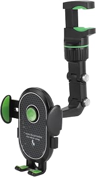 360° Derece Dönebilir Ayarlanabilir Araç İçi Telefon Tutucu, Tutacağı,Tutacak,Dikiz Anasına Takılabilen Telefon Tutucu