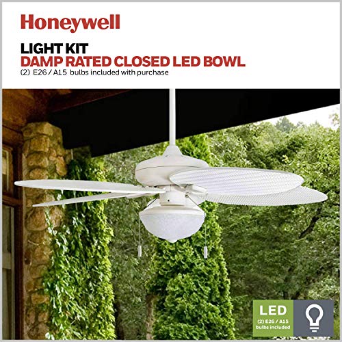 Honeywell-Ceiling-Fans-Inland-Breeze-52-Inch-Tropical-Indoor-Outdoor-Ceiling-Fan-with-Light-Pull-Chain-Three-Mount-Options-Weather-Resistant-Blades-50511-01-White Honeywell Ceiling Fans Inland Breeze 52 Inch Tropical Indoor Outdoor Ceiling Fan with Light Pull Chain Three Mount Options Weather Resistant Blades 50511 01 White