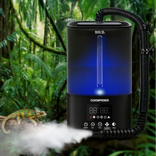 COOSPIDER 5L Reptile Fogger Humidifier