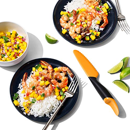 Foto von OXO Good Grips Mangoschneider mit Portionierer und Riffelmesser