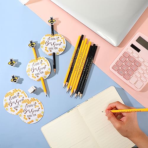 Set de 50 lápices con temática de abejas miniatura 4