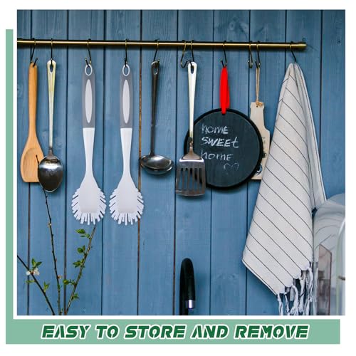 Image of Hsei 30 Pcs Kitchen Scrub Dish Brush Bulk, Gray