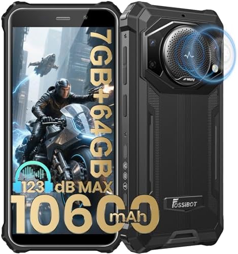 FOSSIBOT F101P Rugged Call Phone，Android 13 7GB+64GB /1TB Rugged ...