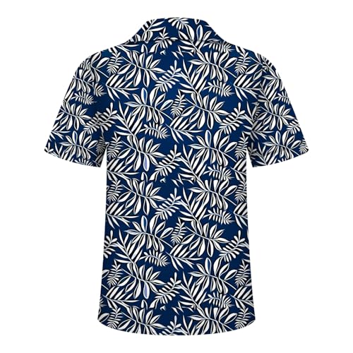 Image of Hawaiian Shirt for Men Tropical Shirts Summer Beach Button Down Short Sleeve Luau Aloha Floral Cruise Vacation Outfit 2026