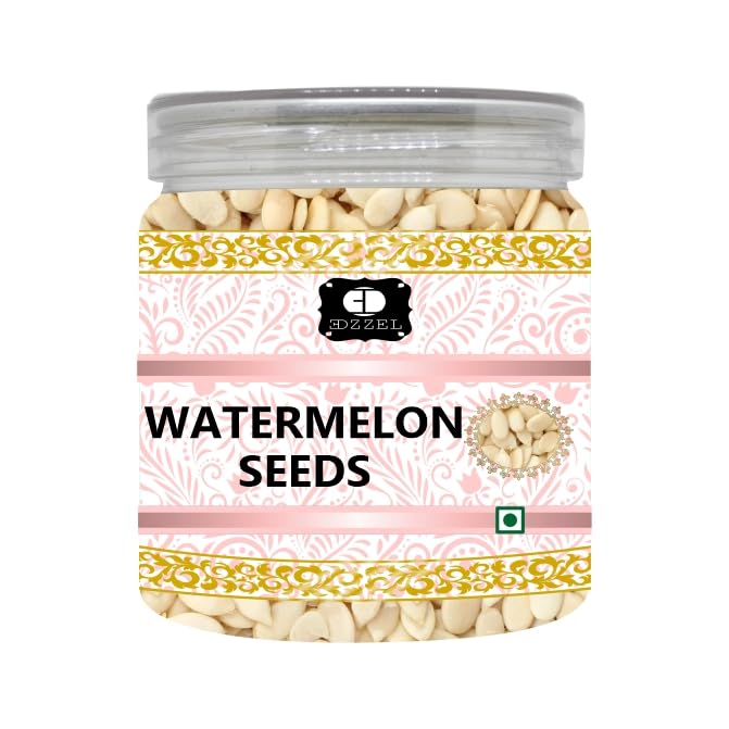 EDZZEL Watermelon Seeds | Indian Origin | Edible Seeds | Unsalted Seeds | ( Pack of 1 ) 300 Gm