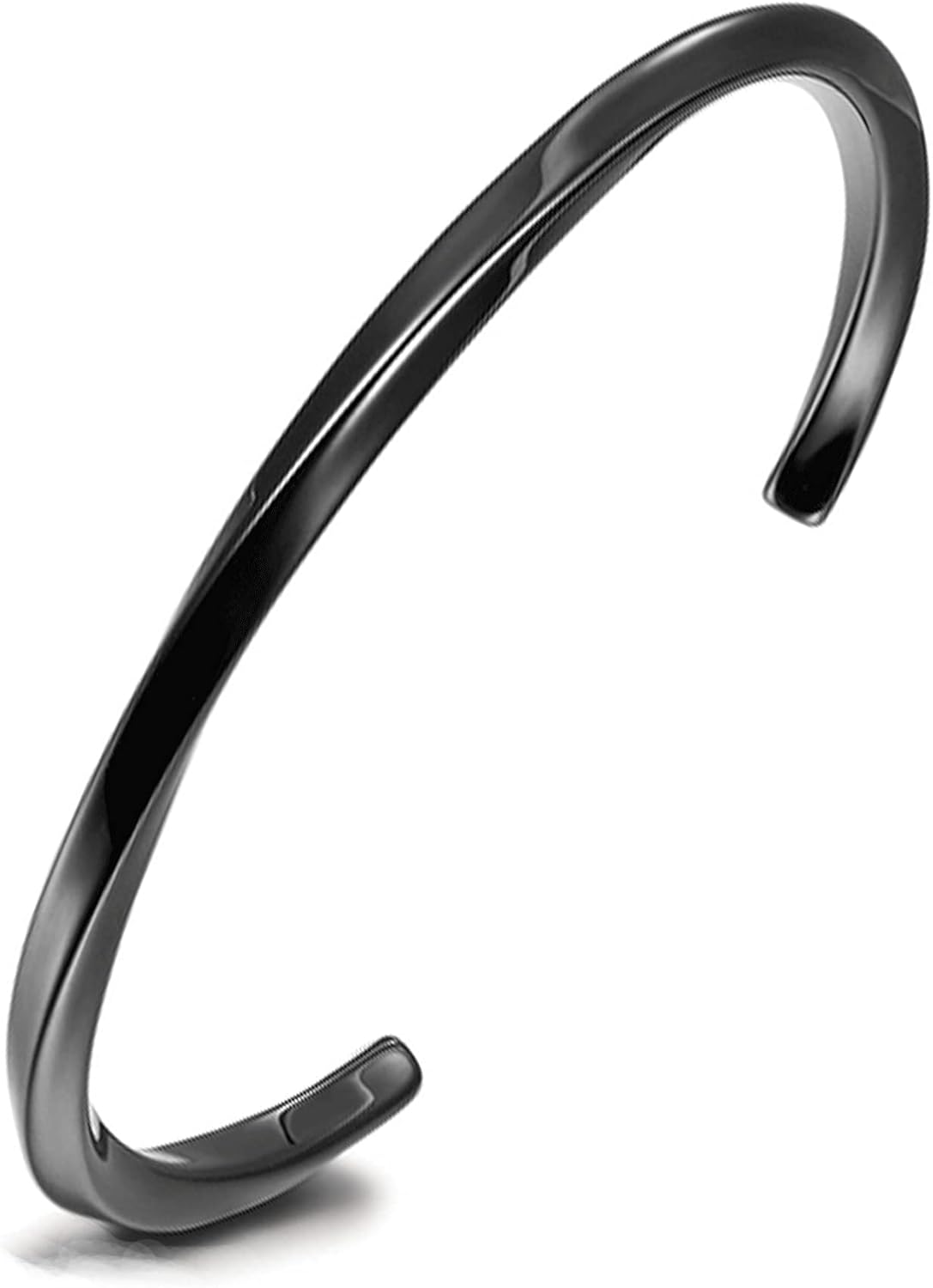 VNOX Bracelet for Men Women | Mens Stainless Steel Cuff Bracelet Bangle Twist Mobius Endless Love Bracelet | Christmas Birthday Gift for Men Women