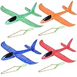 ✈ Perfekter Spass: Das Flugzeug Spielzeug ist mit Schleuder ausgestattet, kann katapultiert oder von Hand geworfen werden, haben Sie zwei Arten von Mustern für Ihre Wahl. Aerodynamik-Prinzip Design, hochpräzise Flugsimulator, verbessern die Fähigkeit, in der Luft gleiten.