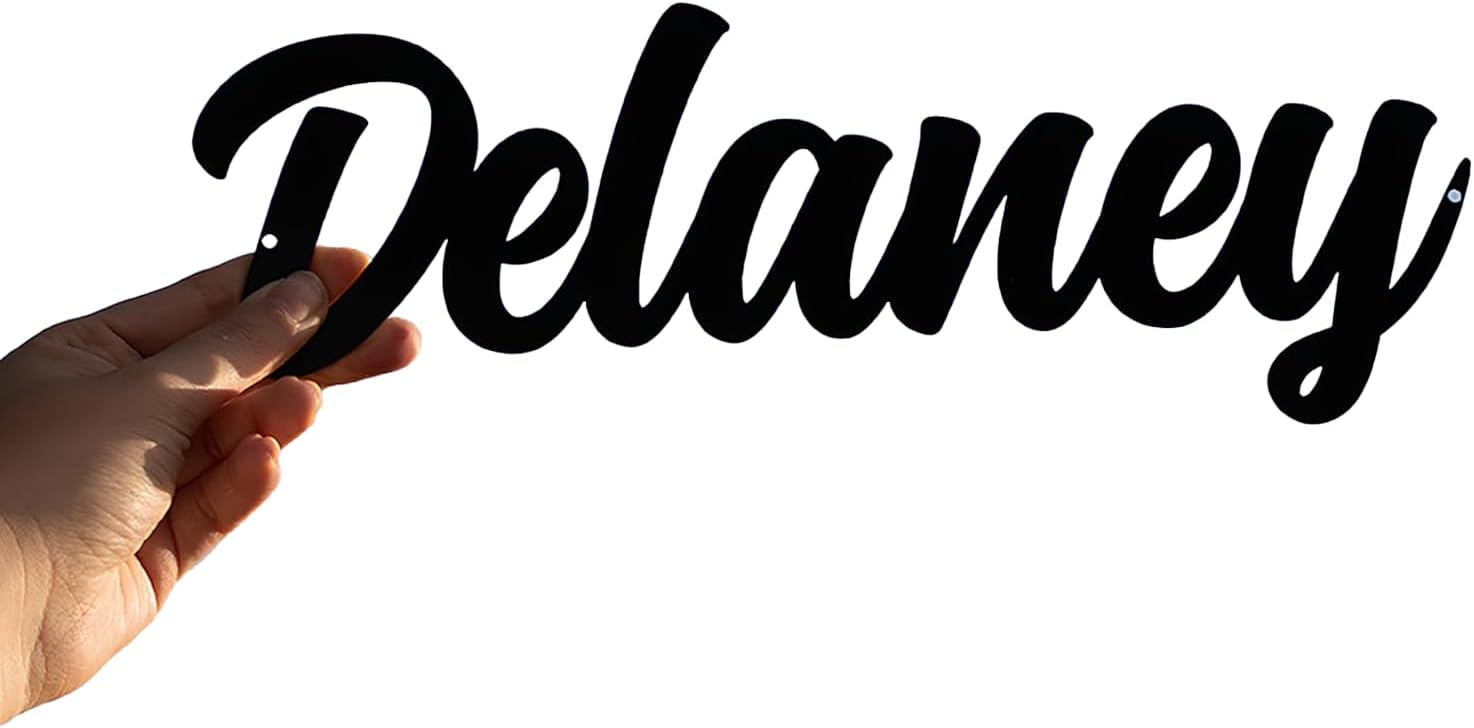 Personalized Custom Metal Name Sign, Nursery Name Sign, Family Name Sign, Custom…