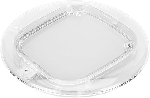 Miniatura 4 de Transparent Cat Door for Interior Exterior Doors, 4 Way Locking System with Silent Brush Strips, Strong Strip Door for Cats and Small Dogs,