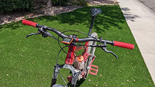 Mountain Bike Handlebars, Mtb Handlebars 680Mm, Carbon 31.8 Handlebar, Red 3K Matt Riser Bars Mountain Bike Mtb Bars, Lightweight Flat Mountain Bike Bars For Road Downhill Fixie Bike #TOP4