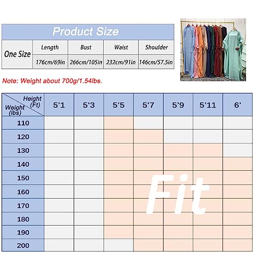 Khalat Women's Solid Abaya Muslim Dress One-Piece Full Length Prayer Robe Plus Size Abaya With Hoodied Hijab Black #TOP5