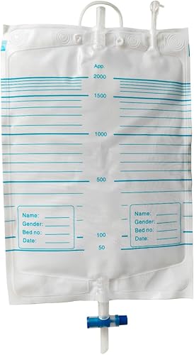 Miniatura 10 de Bolsa de recolección de orina, catéteres de condones para hombres, urinario de silicona portátil reutilizable con 2 bolsas para catéter de orina