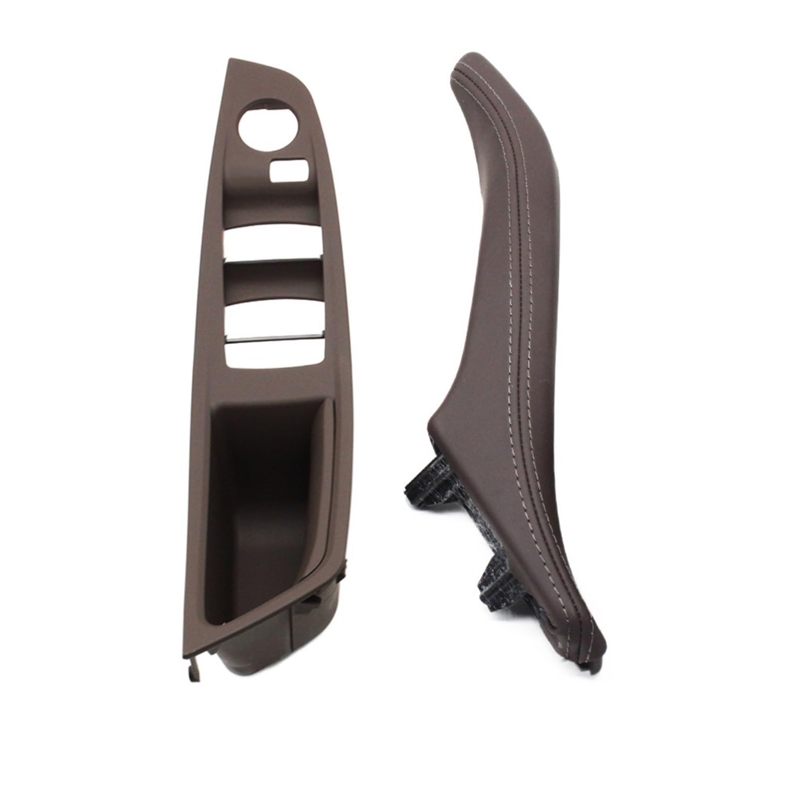 OEXRIGRU Car Interior Door Handles for BMW 5 Series F10 F11 F18 520 523 525 528 530 540 LHD Car Interior Panel Door Handle Cover(Model B Moka)