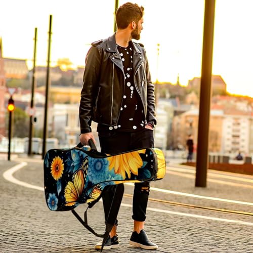 JRHEJTFZ Housse pour guitare acoustique de 1,9 cm d’épaisseur, étanche, durable et élégante, motif tournesol bleu fleur, Multicolore 4., 42.9×16.9×4.7 in, Motif imprimé tendance - Les Beatles, Paul McCartney, John Lennon, RIngo Starr, George Harrison JRHEJTFZ Housse pour guitare acoustique de 1,9 cm d'épaisseur, étanche, durable et élégante, motif tournesol bleu fleur, Multicolore 4., 42.9x16.9x4.7 in, Motif imprimé tendance – Image 7