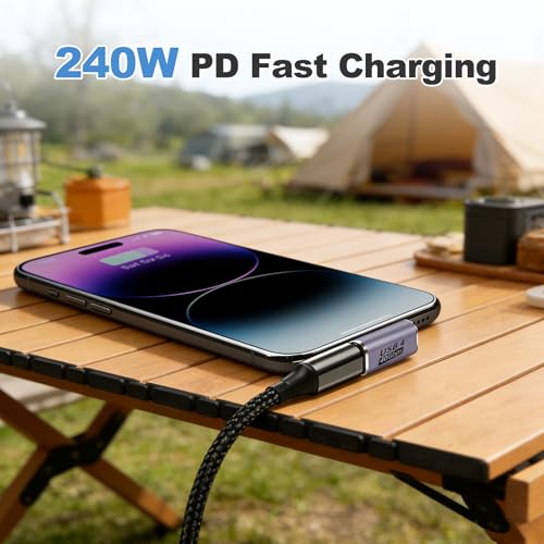 Pack de 3 Adaptadores USB C en ángulo de 90 grados miniatura 5