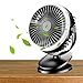 Osobisty wentylator na biurko - Wentylator biurkowy 4000 mAh z solidnym zaciskiem,Zasilany przez USB wentylator z klipsem 720° Obrotowy cichy wentylator osobisty do cyrkulacji powietrza Bnnew