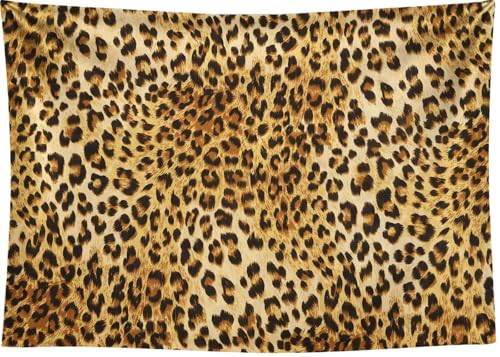 Fondo leopardado 7x5FT vinilo marrón dorado miniatura 7