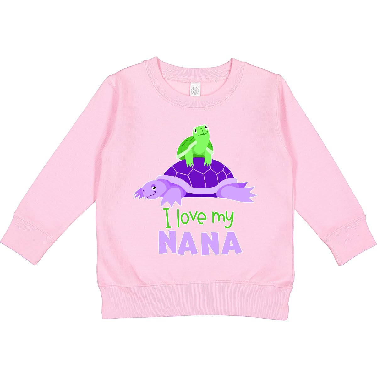 inktastic I Love My Nana- Cute Turtle Family Toddler Sweatshirt 7 Pink 43c4b