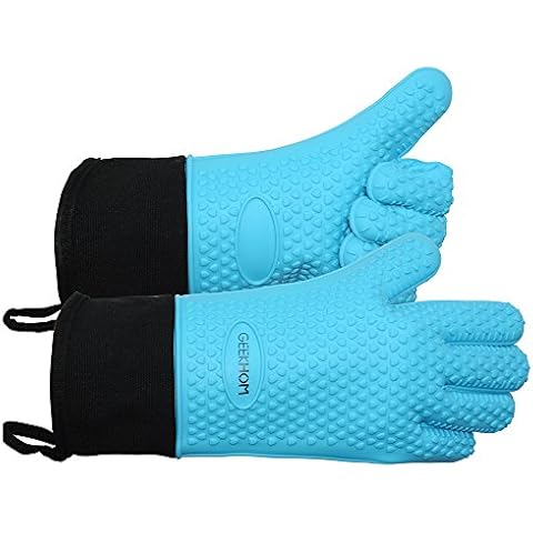 GEEKHOM Silicone Heat Resistant Oven Gloves Cover