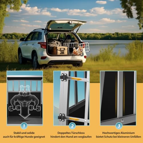 CADOCA® Hundetransportbox M Aluminium
