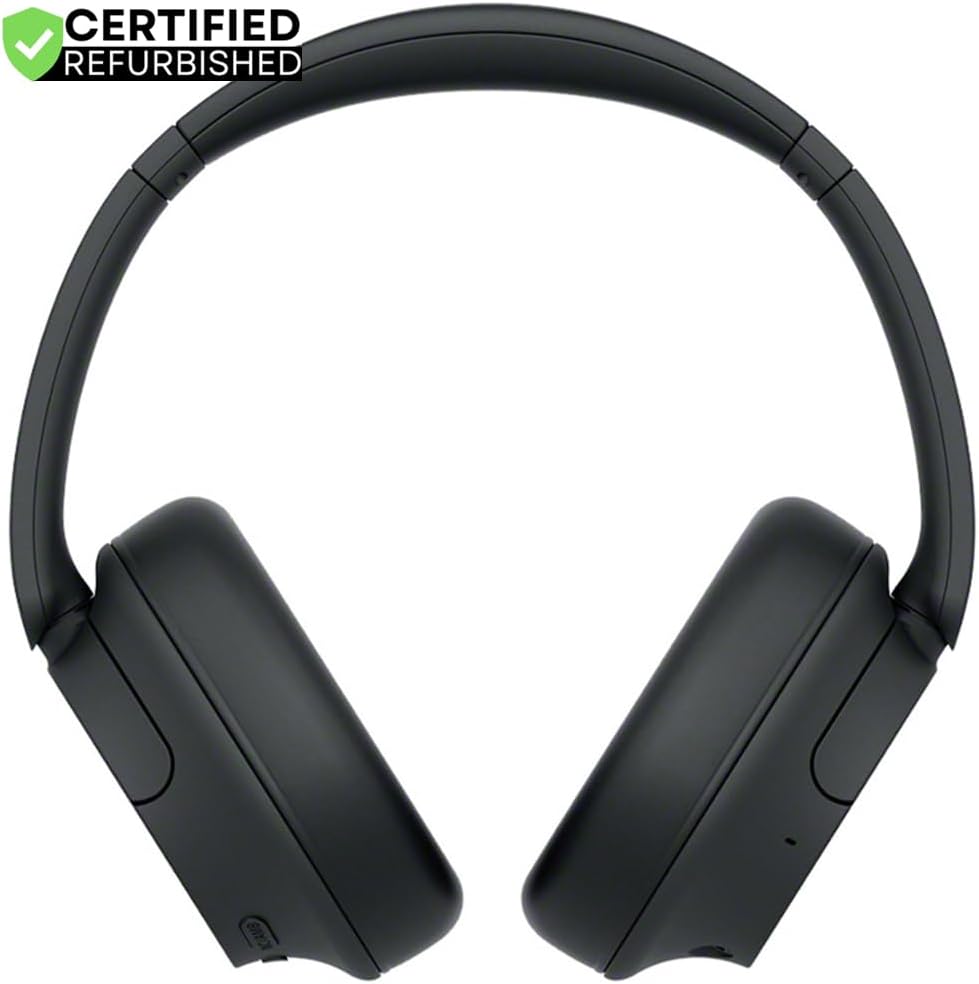 Sony (Refurbished WHCH720N/B Wireless Noise Cancelling Headphone Black Bundle with 2 YR CPS Enhanced Protection Pack (Renewed)