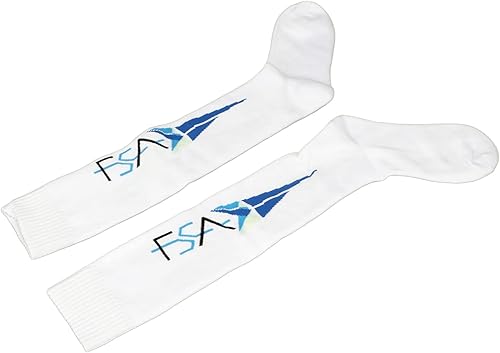 Atyhao Medias de esgrima, calcetines de esgrima transpirables de algodón peinado grueso que absorben el sudor, elásticos para entrenamiento para