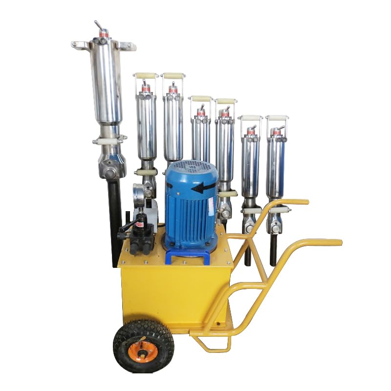 Portable Hydraulic Stone Splitter for Concrete and Hard Rock Separation, Static Rock Breaking Equipment for Tunnel Excavation, Quarry Mining and Construction Demolition