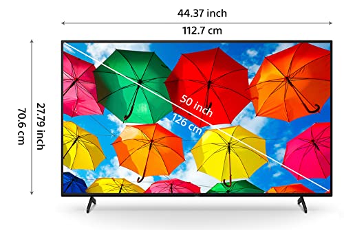 Image of Sony Bravia 126 cm (50 inches) 4K Ultra HD Smart LED Google TV KD-50X74K (Black)