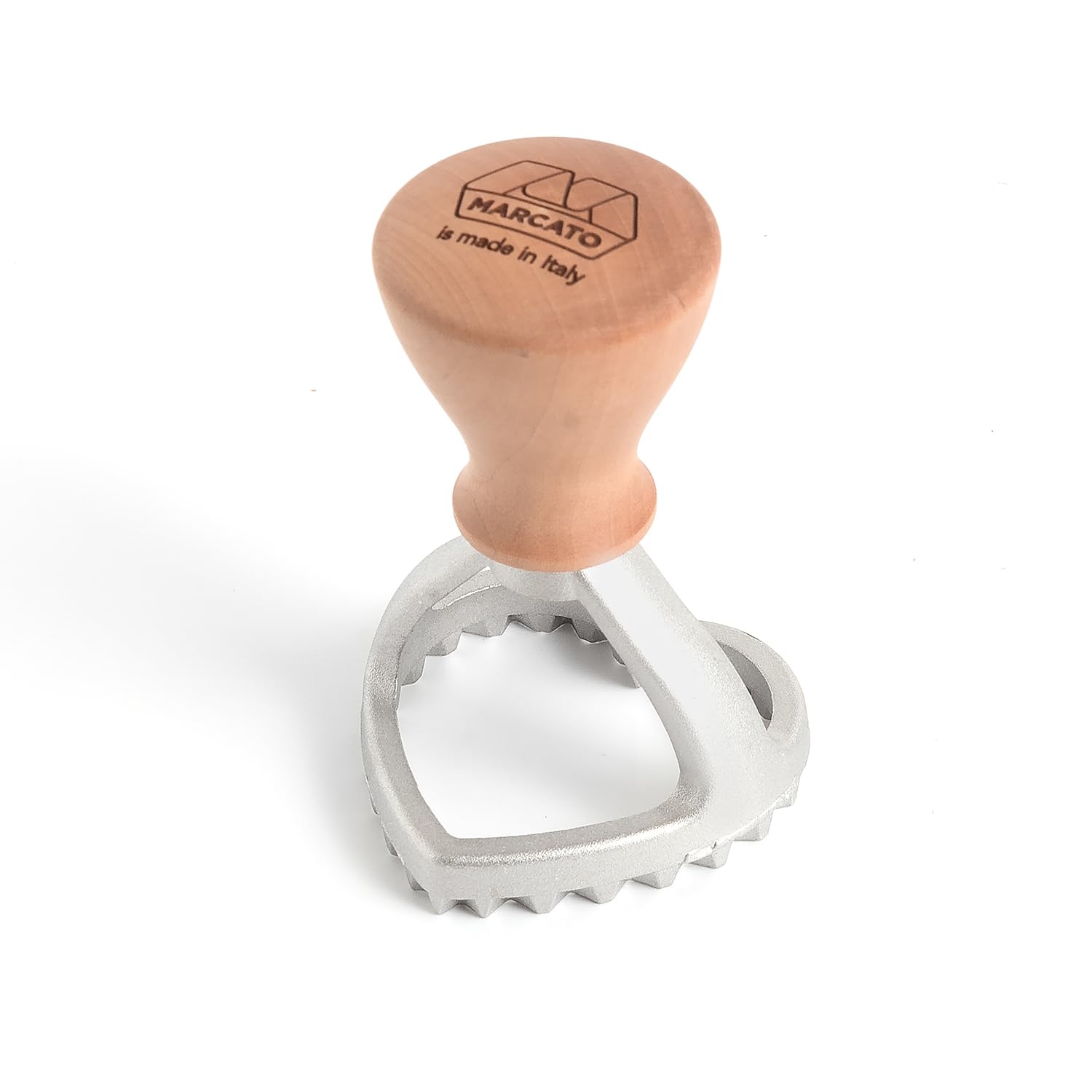 MARCATO Ravioli- und Keksausstecher von Marcato, Ravioli-Macher, Keks-Ausstecher, Massivholz und Druckguss-Aluminium, Hergestellt in Italien, 50 mm Herzausstecher