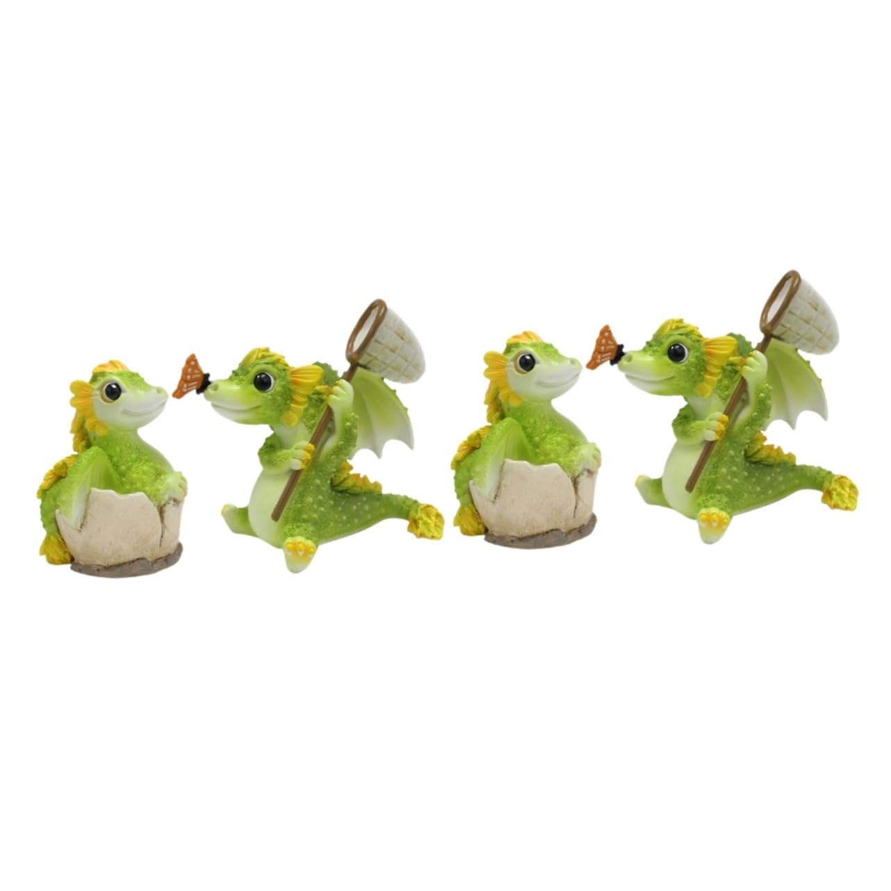 Statue de bébé dragon pour habiller une clôture de jardin | Solution déco extérieure unifiée