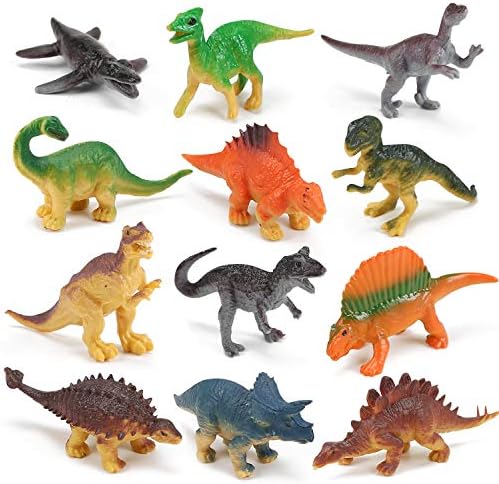 CUTE STONE 34 in 1 Dinosaurs Truck, Dino Transport Car Carrier Truck Toy with 12 Mini Dinosaur Figures and 4 Cars, Dino Park Toy Birthday Gift for 3+ Year Old Boys and Toddlers 2 514osLiCB L. AC