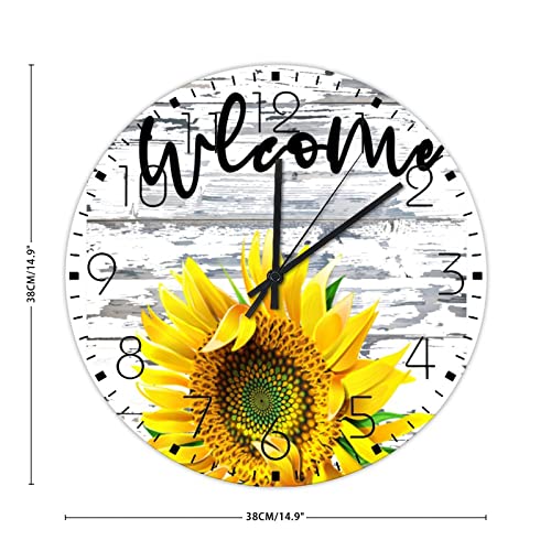 Horloge murale en bois décorative pour cheminée et salle de bain - 3