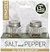Glass Salt and Pepper Shaker with Stainless Tops - Perfect for Salt, Spices, Pepper