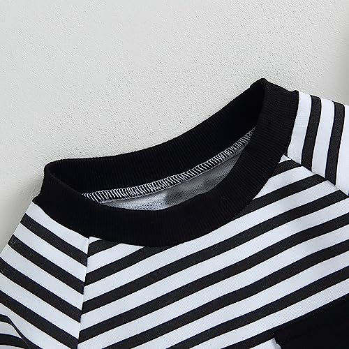 Kids Sweatshirts Soft Cotton Warm Crewneck Stripes Long Sleeve Pullover Sweatshirts For Boys Or Girls Zip Up Hoodie4