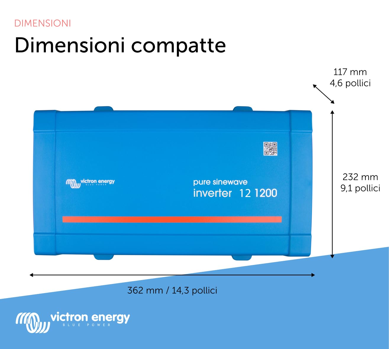 Inverter Victron Phoenix 12 Volt 1200 Watt Onda Pura - Foto 2