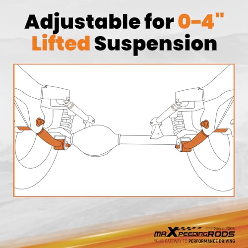 maXpeedingrods Adjustable Front Lower Control Arm for Jeep Cherokee XJ Wrangler TJ Grand Cherokee ZJ with 0-4'' Lift - Image 6