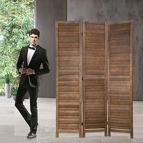 Room Dividers and Folding Privacy Screens, 3 Panel...
