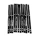 Produktbild Gazechimp Professionelle Augen Make-up Stifte, 12x/Set Wasserdichte Augenbrauen Stifte / Eyeliner Pen, Augenkonturenstifte, Kosmetik Werkzeug - Schwarz Box, Schwarz Stift, 13 cm