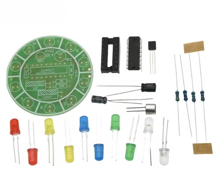 DIY Solder Practice Kit Voice Activated LED Soldering Project Teaching Learning - Image 2