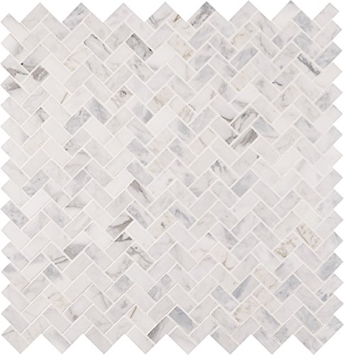 Msi Calacatta Cressa Herringbone Honed Marble Tile For Kitchen Backsplash, Wall Tile For Bathroom, Accent Wall Tile, And Shower Wall Tile #TOP2