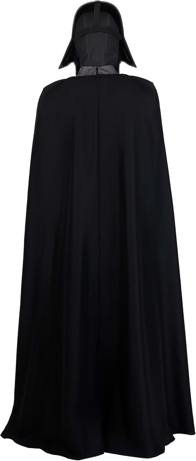 Deluxe Adult Darth Vader Star Wars Costume Jumpsuit with Cape, Mask, Gloves, & Belt for Halloween and Cosplay Fun - Image 3