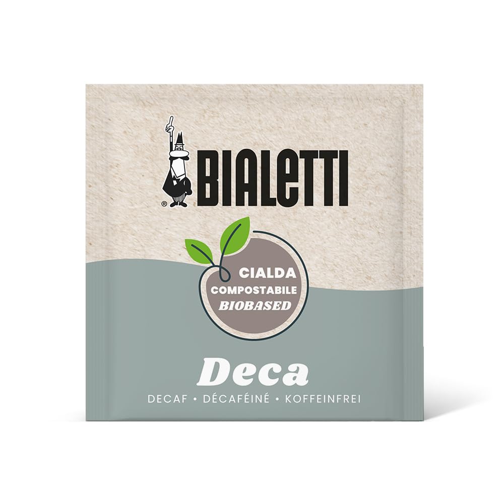 Bialetti Cápsulas de café Monodosis, Caja de 50 unidades, Decaffeinato (Paquete de 4)
