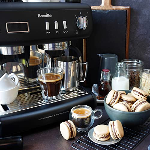 Breville Barista Max+ Macchina per caffè espresso, latte e cappuccino, Macinatura e dosaggio intelligenti, Timer di estrazione di precisione, Montalatte integrato, Pompa italiana da 15 bar - 9